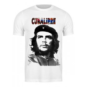 Мужская футболка с принтом Cuba libre, Hasta La. Victoria Siempre в Петрозаводске,  |  | 