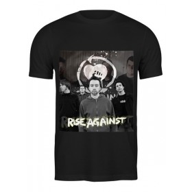 Мужская футболка с принтом Rise Against - photo в Петрозаводске,  |  | Тематика изображения на принте: 