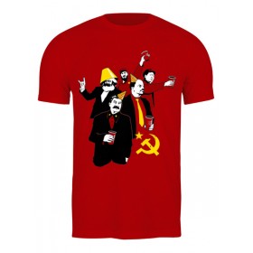 Мужская футболка с принтом Коммунистическая вечеринка в Петрозаводске,  |  | 