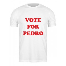 Мужская футболка с принтом Vote For Pedro в Петрозаводске,  |  | 