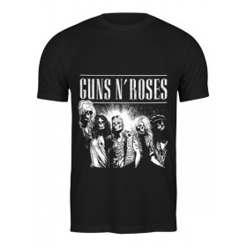 Мужская футболка с принтом Guns n roses в Петрозаводске,  |  | 