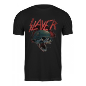 Мужская футболка с принтом Slayer в Петрозаводске,  |  | Тематика изображения на принте: 