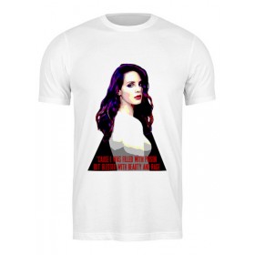 Мужская футболка с принтом Lana Del Rey - Ultraviolence Era в Петрозаводске,  |  | 