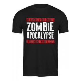 Мужская футболка с принтом Zombie Apocalypse в Петрозаводске,  |  | 