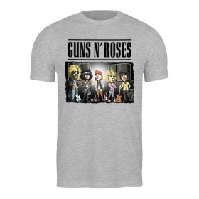 Мужская футболка с принтом Guns N Roses в Петрозаводске,  |  | 