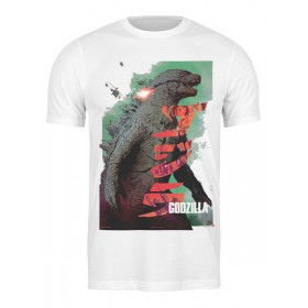 Мужская футболка с принтом Godzilla в Петрозаводске,  |  | 