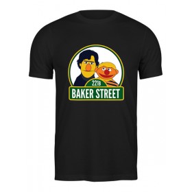 Мужская футболка с принтом Шерлок (Улица Сезам) в Петрозаводске,  |  | 