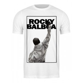 Мужская футболка с принтом Rocky Balboa в Петрозаводске,  |  | Тематика изображения на принте: 