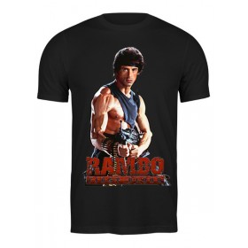Мужская футболка с принтом Rambo в Петрозаводске,  |  | 