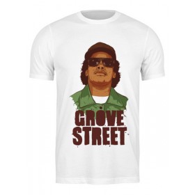 Мужская футболка с принтом GROVE STREET 4 LIFE в Петрозаводске,  |  | 