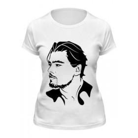 Женская футболка с принтом Леонардо Ди Каприо в Петрозаводске,  |  | 