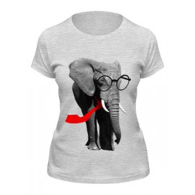 Женская футболка с принтом Классный Слон в Петрозаводске,  |  | 