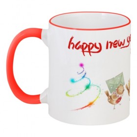 colored_handle_mug с принтом Счастливого Нового Года в Петрозаводске,  |  | Тематика изображения на принте: 