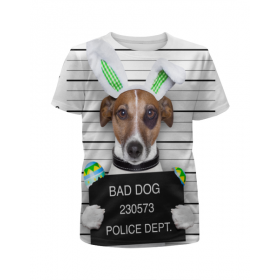 full_print_girl_tee с принтом Bad DOG в Петрозаводске,  |  | 