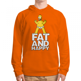 full_print_hoodie с принтом Гомер Симпсон. Толстый и счастливый в Петрозаводске, 92% хлопка 8% эластана Плотность: 245 гр/м2 |  | 