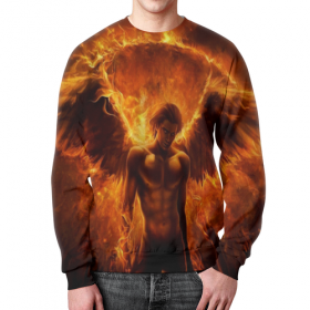 full_print_sweatshirt с принтом падший ангел. огонь. чистилище . в Петрозаводске,  |  | 