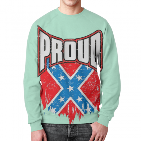 full_print_sweatshirt с принтом Флаг Конфедерации США в Петрозаводске,  |  | 