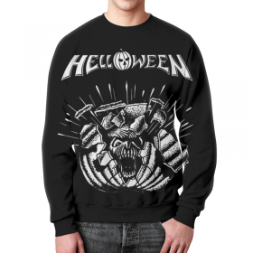 full_print_sweatshirt с принтом Helloween ( rock band ) в Петрозаводске,  |  | 