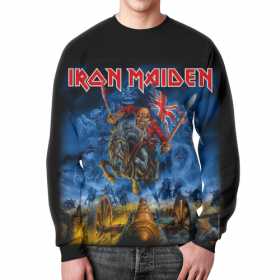 full_print_sweatshirt с принтом Iron Maiden Band в Петрозаводске,  |  | 