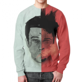 full_print_sweatshirt с принтом Бойцовский Клуб (Fight Club) в Петрозаводске,  |  | Тематика изображения на принте: 