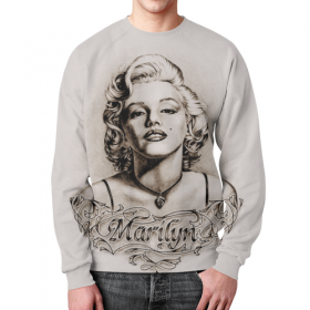 full_print_sweatshirt с принтом Marylin Monroe в Петрозаводске,  |  | 