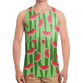 full_print_tanktop с принтом Арбуз в Петрозаводске,  |  | Тематика изображения на принте: 