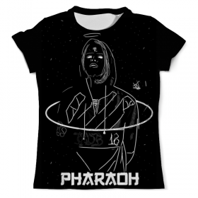 full_print_tee с принтом Pharaoh в Петрозаводске, Футболка с нанесением полноцветного изображения по всей поверхности может быть выполнена в двух вариантах - ХЛОПОК и СИНТЕТИКА. | Хлопок - ткань из 100% хлопка высшего качества пенье.  <br>Синтетика - ткань с высоким содержанием синтетического волокна (до 80%).  Материал хорошо тянется, имеет приятную на ощупь фактуру | 