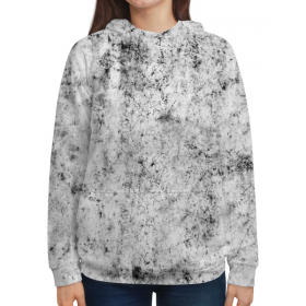 full_print_woman_hoodie с принтом Мраморный узор в Петрозаводске,  |  | 