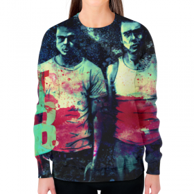 full_print_woman_sweatshirt с принтом Бойцовский Клуб (Fight Club) в Петрозаводске,  |  | 