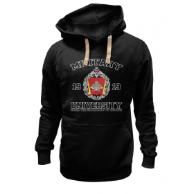 hoodie с принтом 2016 Военный Университет МО РФ (черная) в Петрозаводске,  |  | 
