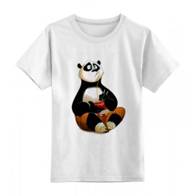 kids_tee с принтом Кунг фу панда в Петрозаводске,  |  | 