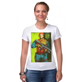 Женская футболка стрэйч с принтом Expendables III Statham colors в Петрозаводске,  |  | 