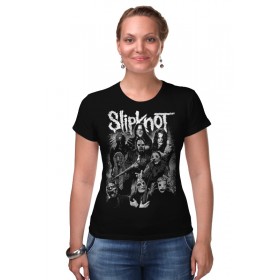Женская футболка стрэйч с принтом Slipknot в Петрозаводске,  |  | 