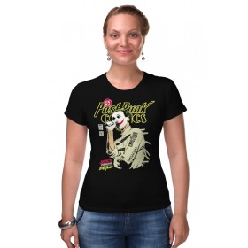 Женская футболка стрэйч с принтом Джокер в Петрозаводске,  |  | 