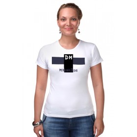 Женская футболка стрэйч с принтом Depeche Mode в Петрозаводске,  |  | 