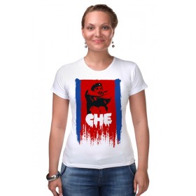 Женская футболка стрэйч с принтом СHE Guevara в Петрозаводске,  |  | 