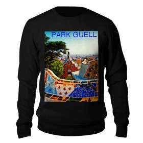 sweatshirt с принтом Парк Гуэль Барселона в Петрозаводске,  |  | 