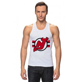 tanktop с принтом New Jersey Devils в Петрозаводске,  |  | Тематика изображения на принте: 