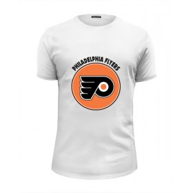 Мужская футболка Premium с принтом Philadelphia Flyers в Петрозаводске, Белый, черный, серый меланж, голубой: 100% хлопок, плотность 160 гр. Остальные цвета: 92% хлопок, 8% лайкра, плотность 170-180гр. |  | 