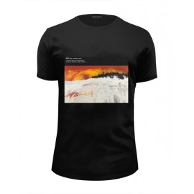Мужская футболка Premium с принтом Radiohead Kid A T-Shirt Black в Петрозаводске, Белый, черный, серый меланж, голубой: 100% хлопок, плотность 160 гр. Остальные цвета: 92% хлопок, 8% лайкра, плотность 170-180гр. |  | 
