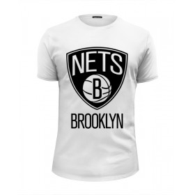 Мужская футболка Premium с принтом Бруклин Нетс (Brooklyn Nets) в Петрозаводске, Белый, черный, серый меланж, голубой: 100% хлопок, плотность 160 гр. Остальные цвета: 92% хлопок, 8% лайкра, плотность 170-180гр. |  | 