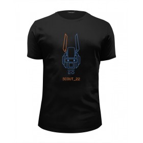 Мужская футболка Premium с принтом Робот по имени Чаппи в Петрозаводске, Белый, черный, серый меланж, голубой: 100% хлопок, плотность 160 гр. Остальные цвета: 92% хлопок, 8% лайкра, плотность 170-180гр. |  | 