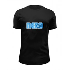 Мужская футболка Premium с принтом Nerd (Sega) в Петрозаводске, Белый, черный, серый меланж, голубой: 100% хлопок, плотность 160 гр. Остальные цвета: 92% хлопок, 8% лайкра, плотность 170-180гр. |  | 