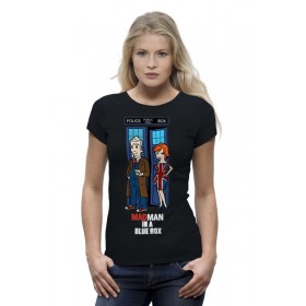 Женская футболка Premium с принтом Tardis (Doctor Who) в Петрозаводске,  |  | 
