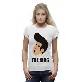 Женская футболка Premium с принтом Элвис Пресли (Elvis Presley) в Петрозаводске,  |  | Тематика изображения на принте: 