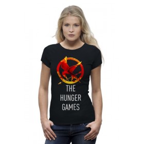 Женская футболка Premium с принтом Голодные Игры (The Hunger Games) в Петрозаводске,  |  | 