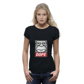 Женская футболка Premium с принтом DOPE в Петрозаводске,  |  | 