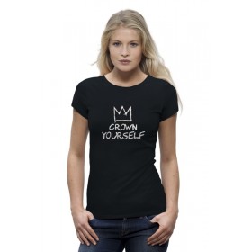 Женская футболка Premium с принтом Корона / Баския в Петрозаводске,  |  | 
