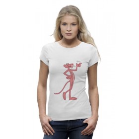 Женская футболка Premium с принтом Розовая пантера в Петрозаводске,  |  | 