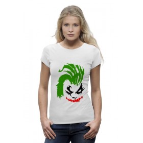 Женская футболка Premium с принтом Why so Serious? (Joker) в Петрозаводске,  |  | 